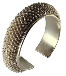 Classic Phikoun Princess Cuff - Fine Silver Adjustable Open End Cuff Bangle Bracelet 20 mm