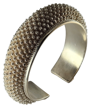 Classic Phikoun Princess Cuff - Fine Silver Adjustable Open End Cuff Bangle Bracelet 20 mm