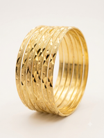 Gold Layered Bangle Bracelets 4MM Dozen Pack Wholesale