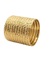 Gold Layered Gold Filled Bangle Bracelets 6MM Dozen Pack