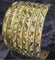 Mexican Semanario 7 Day - Oro Laminado Gold Layered Diamond Cut Bangles 6MM