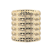 CZ Cubic Zirconium A+ Quality Stone Bangles (2 PIECE SET)