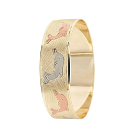 Tri-Color Dolphin Bangle 20MM