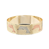 Tri-Color Dolphin Bangle 20MM