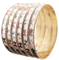 7 Day Stackable 3 Tone Semanario Set Bracelets